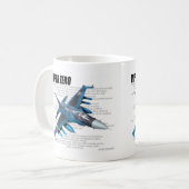 Aviation Art mug "Mitsubishi F-2 Viper Zero" Koffiemok (Voorkant links)