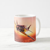 Aviation Art Mug "Mitsubishi J2M 雷電 Jack" Koffiemok (Voorkant rechts)
