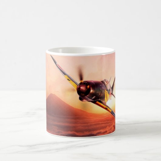 Aviation Art Mug "Mitsubishi J2M 雷電 Jack" Koffiemok (Center)