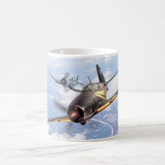 Aviation Art mug "Mitsubishi J2M Raiden"Jack" Koffiemok (Center)