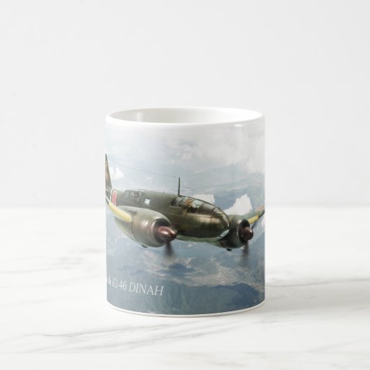 Aviation Art mug "Mitsubishi Ki-46 DINAH" Koffiemok (Center)