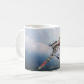 Aviation Art mug  "Nakajima Ki-43　隼　Oscar" Koffiemok (Voorkant links)