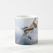 Aviation Art mug  "Nakajima Ki-43　隼　Oscar" Koffiemok (Center)
