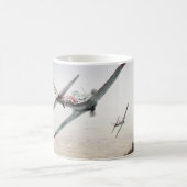 Aviation Art mug "Nakajima Ki-43 Hayabusa Oscar" Koffiemok (Center)