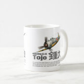 Aviation Art mug "Nakajima Ki-44 Tojo" Koffiemok (Voorkant rechts)