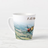 Aviation Art Mug " P-40 Kittyh" Latte Mok (Linkerhoek)