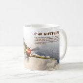 Aviation Art Mug "P-40  Kittyhawk" Koffiemok (Voorkant rechts)