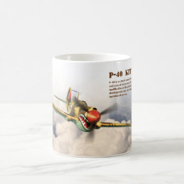 Aviation Art Mug "P-40  Kittyhawk" Koffiemok