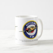 Aviation Art Mug " P-40 Kittyhawk" Koffiemok (Voorkant rechts)