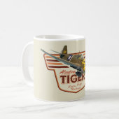 Aviation Art Mug " P-40 Warhawk　Aleutian Tiger" Koffiemok (Voorkant links)