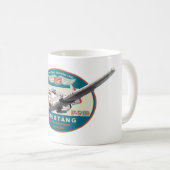 Aviation Art Mug "P-51 Mustang" Koffiemok (Voorkant rechts)