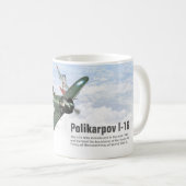 Aviation Art Mug "Polikarpov I-16" Koffiemok (Voorkant rechts)