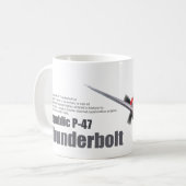 Aviation Art mug "Republic P-47 Thunderbolt" Koffiemok (Voorkant links)