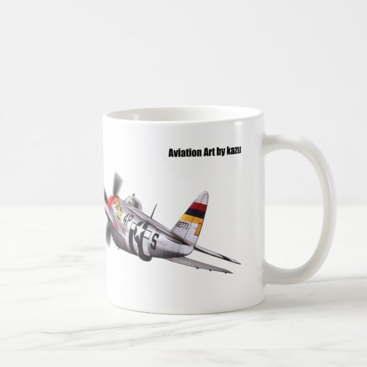 Aviation Art mug "Republic P-47 Thunderbolt" Koffiemok (Rechts)
