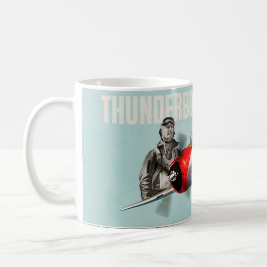 Aviation Art mug "Republic P-47 Thunderbolt" Koffiemok (Links)