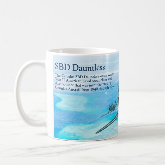 Aviation Art Mug "SBD Dauntless" Koffiemok (Links)