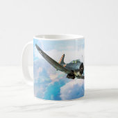 Aviation Art Mug "SBD Dauntless" Koffiemok (Voorkant links)
