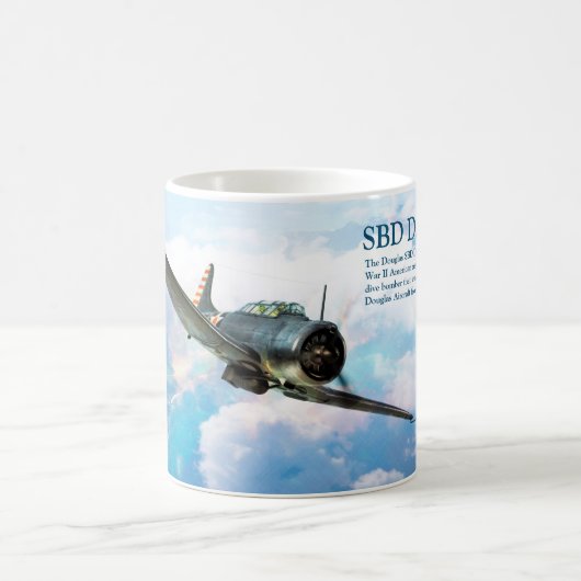 Aviation Art Mug "SBD Dauntless" Koffiemok (Center)