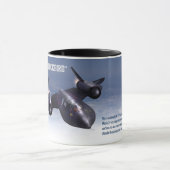 Aviation Art Mug "SR-71 Blackbird" Mok (Midden)