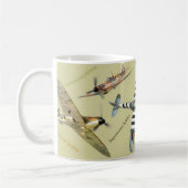 Aviation Art Mug "Supermarine Spitfire" Koffiemok (Links)