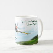 Aviation Art Mug "Supermarine Spitfire Mk. XVIII" Koffiemok (Voorkant rechts)