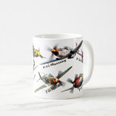 Aviation Art mug "U.S.ARMY warplane of WWII" Koffiemok (Voorkant rechts)