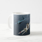 Aviation Art Mug "Zero Fighter Sky Samurai" Koffiemok (Voorkant links)