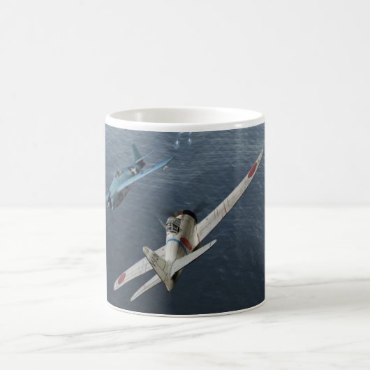 Aviation Art Mug "Zero Fighter Sky Samurai" Koffiemok (Center)