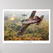 Aviation Art Poster "Brewster F2A Buffalo" (Voorkant)