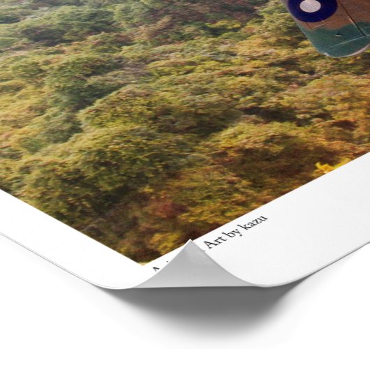 Aviation Art Poster "Brewster F2A Buffalo" (Hoek)