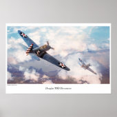 Aviation Art Poster "Douglas TBD Devastator" (Voorkant)