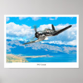 Aviation Art Poster "F4U Corsair" (Voorkant)