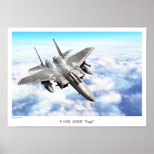 Aviation Art Poster "F-15DJ JASDF  Eagle" (Voorkant)