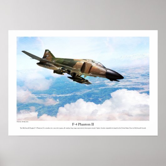 Aviation Art Poster "F-4 Phantom II" (Voorkant)