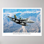 Aviation Art Poster "F/A-18 Hornet" (Voorkant)
