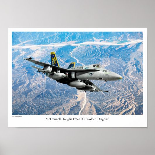 Aviation Art Poster "F/A-18 Hornet" (Voorkant)