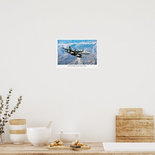 Aviation Art Poster "F/A-18 Hornet" (Keuken)