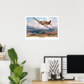 Aviation Art Poster "Hawker Hurricane" (Thuiskantoor)