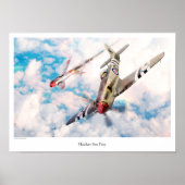 Aviation Art Poster "Hawker Sea Fury" (Voorkant)