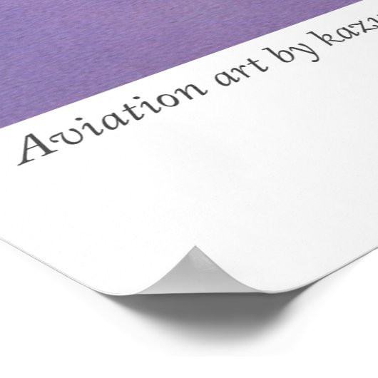 Aviation Art Poster "J7W1 Shinden 震 電" (Hoek)