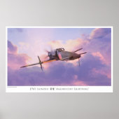 Aviation Art Poster "J7W1 Shinden 震 電" (Voorkant)