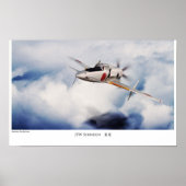 Aviation Art Poster "J7W Shinden" (Voorkant)
