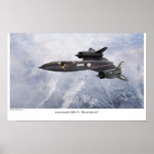 Aviation Art Poster "Lockheed SR-71 Blackbird" (Voorkant)