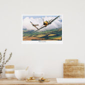 Aviation Art Poster "Messerschmitt Bf 109E" (Keuken)