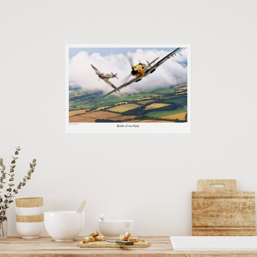 Aviation Art Poster "Messerschmitt Bf 109E" (Keuken)