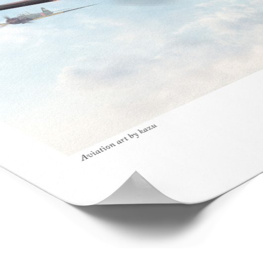 Aviation Art Poster "Mitsubishi A6M Zero" (Hoek)