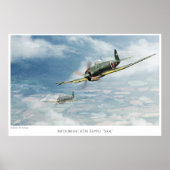 Aviation Art Poster " Mitsubishi A7M Repphet"Sam" (Voorkant)