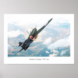 Aviation Art Poster "Mitsubishi A7M Reppu "