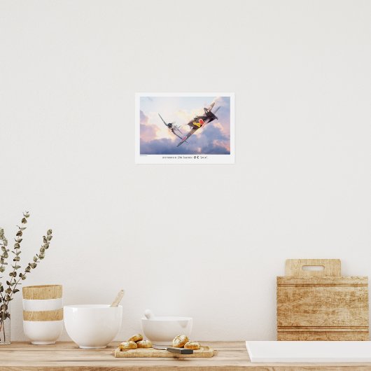 Aviation Art Poster "Mitsubishi J2M Raiden "Jack" (Keuken)