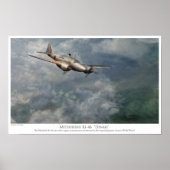Aviation art Poster 　Mitsubishi Ki-46 "Dinah" (Voorkant)